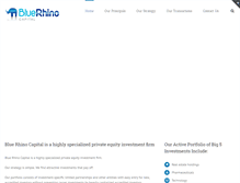 Tablet Screenshot of bluerhinocapital.com